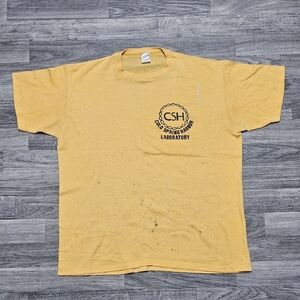 Vintage 70s 80s Cold Springs Harbor Laboratory Single Stitch T-Shirt Large USA